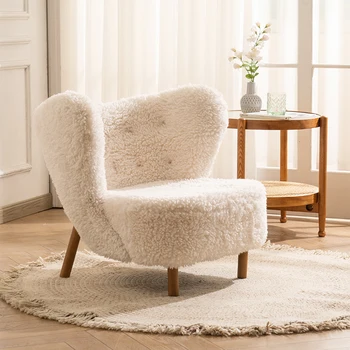 Модерни столове с облегалка, бели сладки столове за възрастни, подови хол, минималистичная мебели за интериора на Silla