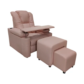 Модерно розово столче за салон за красота, обзавеждане за маникюр, педикюрное стол без вик, спа педикюрное стол без тръби