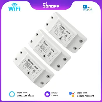 Модул Wi-Fi Switch SONOFF Basic R2 Таймер умен дом Ключа за лампата Универсален ключ САМ Работи с приложение Ewelink Алекса Google Home