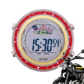 Мотоциклетни часовници с светящимся циферблат, часове на кормилото на мотоциклета, закрепен към креплению на мотор, цифров часовник, мини-часовници за мотоциклет