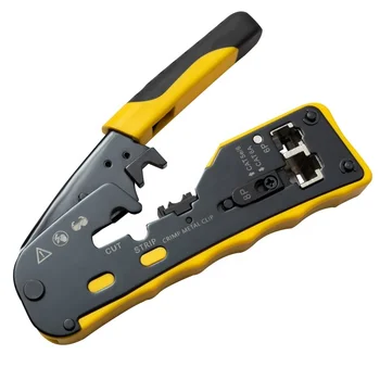 мрежови инструменти cat5e cat6 основа cat6a ножица за рязане на тел кабелни клещи гребец RJ-45 междусекторни инструменти обжимные