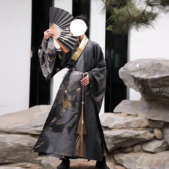 Мъжете-фехтовачи, княз, учен, китайски Ханфу, широк ръкав, фотоохия, дреха на свещеник-аоиста, cosplay, драматичен костюм YJJN