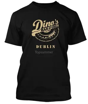 Мъжка тениска, 100% Предварително изсушен, индивидуална тениска за бар и грил Thin Lizzy Dinos, нестандартен, дамски тениска