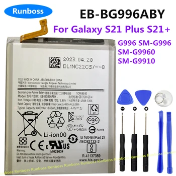 Нов EB-BG996ABY 4800 mah Взаимозаменяеми Батерия за Samsung Galaxy S21 Plus S21 + G996 SM-G996 SM-G9960 SM-G9910 5G Телефон