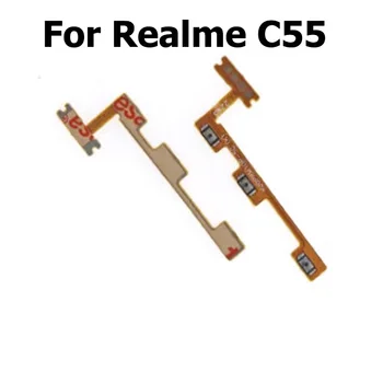 Нов гъвкав захранващ кабел за Realme C55 превключвател за изключване на звука на Резервни части за ключове