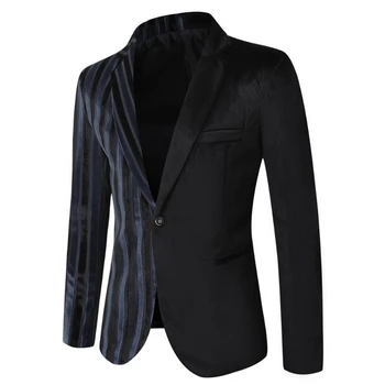 Нов мъжки яке от сатен, удобно оборудвана бизнес яке, всекидневни официално многоцветен Допълнителен ден за ден яке