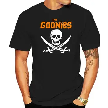 Нова мъжка черна тениска с логото на The Goonies, размер S-3XL, подарък за рожден ден, блузи, тениски