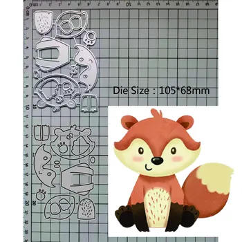Нови 2023 Щанци За Рязане на Метал fox сам Фотоалбум За Scrapbooking Декоративно Щамповане на Хартиени Картички Занаяти Печати