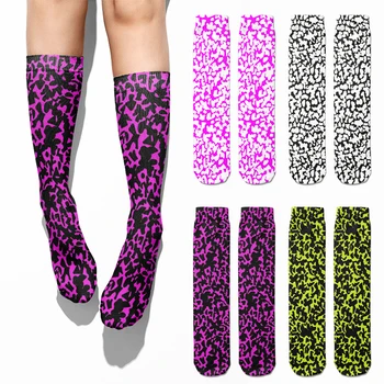 Новост, Модни Цветни Дълги чорапи Унисекс стил Харадзюку, модерни улични забавление, ежедневни чорапи дишащи Happy Socks Calcetines Mujer
