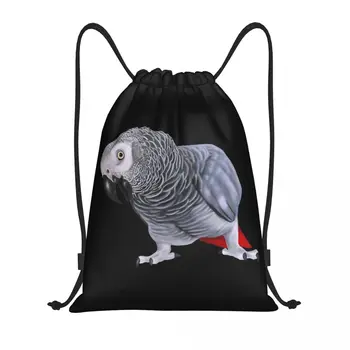 Обичай Африкански Сив папагал Птица Чанта от съвсем малък За мъже и жени Лека раница за съхранение на Psittacine Sports Gym