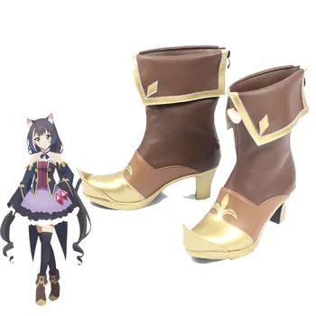 Обувки за cosplay принцеса от аниме Kyaru Подключайся! Re:Обувки за гмуркане Kiruya Обувки, дамски обувки на висок ток, Размер унисекс