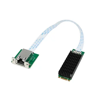 Однопортовая мрежова карта M. 2 B + M 10GbE Мрежа адаптер RJ-45 Ethernet Сървър мрежова карта индустриален клас AQC107