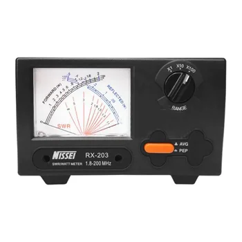 Оригинален електромера NISSEI RX-203 1,8-200 Mhz къси вълни от UV-Метър Постоянна Вълна КСВ Цифров електромера RX203 за Двустранния Радио
