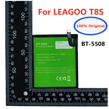 Оригинална Батерия за Мобилен Телефон 3080 ма BT-5508 За LEAGOO T8S BT5508, Благородна работа на смени Batteria Батерия + Номер за проследяване