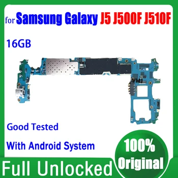 Оригинални Отключени Логически Платка За Samsung Galaxy J5 J500F дънна Платка J510F със Системата Android с Пълен Набор от Чипове Безплатна Доставка