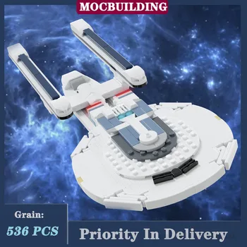 Офис Бюро MOC Space въздухоплавателни средства Cruiser Модел 1: 1250 Building Block Assembly Set са подбрани Серия Играчки В подарък
