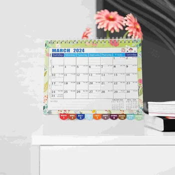 Офис календар, домашен настолен календар, ежедневна употреба, месечен Декоративен Постоянен календар, офис аксесоар (американската версия)