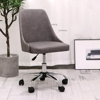 Офис столове с скандинавски облегалка, Модерен домашен Компютър седалков лифт, Въртящо се столче, на Игралното стол за почивка, Стол за грим, Мебели за спалня