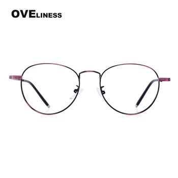 очила за четене със защита от сините лъчи, кръгли очила за старческо, очила с прозрачни лещи от сплав, очила за далекогледство, рамки за очила