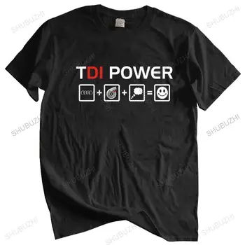 памучен тениска мъжки летни тениски Мъжка тениска Модна Забавно Гореща разпродажба на дрехи, Ежедневни тениски с къс ръкав TDI Power Мъжка тениска