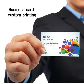 персонализирано производство на визитни картички на 500 PS, индивидуална визитна картичка с печат на 300 гр, двустранен пълноцветен печат, безплатна доставка