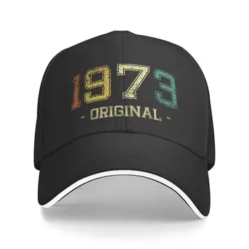 Персонални Реколта бейзболна шапка 1973 година на Раждане За мъжете И Жените, Регулируемо, 49 Години, 49-ти Рожден Ден, Шапка за баща на открито