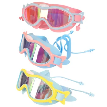 Плувни очила с покритие покритие, Очила за плуване с покритие покритие, очила за плуване с широк преглед, Регулируеми Свръхлеки Принадлежности за плуване