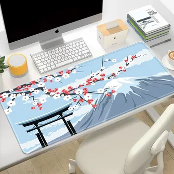 Подложка за мишка Sakura Japanese Cherry Blossom Gaming XL Home, нов HD Подложка за мишка, XXL, подложка за клавиатура, Нескользящий офис килим, подложка за мишка за лаптоп
