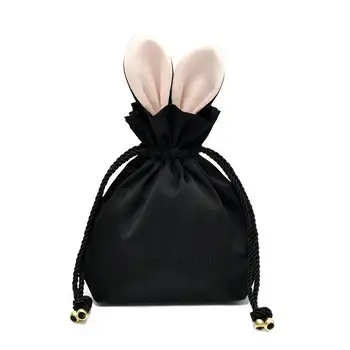 Преносима косметичка за съхранение, сладко чанта на съвсем малък, уши зайче Великден, златар чанта от съвсем малък