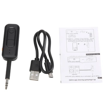 Приемник Предавател 2 В 1 5.2 Bluetooth, 3.5 Мм AUX Стерео Безжичен аудиоадаптер с микрофон за слушалки, TV-Audio