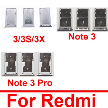 Притежателят на тавата за sim-карти за Xiaomi Redmi Note 3 3s 3x Pro Sim Micro Reader Адаптери за карти с памет, слот за карти с Памет Резервни части за ремонт на