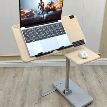 Проста маса за лаптоп, нощно шкафче за компютър до мобилен