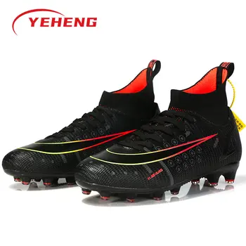 Професионални футболни обувки, Мъжки футболни обувки за състезания TF / FG Спортни маратонки, футболни Обувки за футзала Футболни обувки с дълги шипове Детски