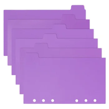 Разделители за подвързване на 6 листа с табове, защитни фолиа за листа хартия офис, разделителите за страници на 6 дупки