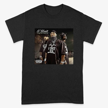 Реколта тениска G-UNOT The Game, диссипирующая рап-концертную тениска G-Unit 50 Cent, черна тениска 4XL