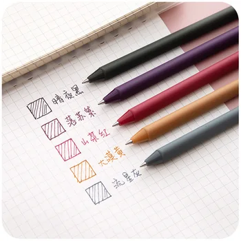 Ретро гел писалка за студенти, тази дръжка, скъпа гел писалка в японски стил, канцеларски материали
