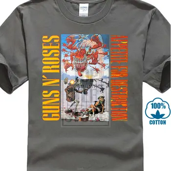 Рядка тениска Guns N Roses Appetite For Destruction'87 Axl Rose Слаш Black