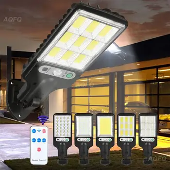 Соларни Улични лампи Outdoor 117COB 8 Pack Слънчева Лампа С 3 Режима на Осветление за Водоустойчиви Сензор за Движение Охранителна Осветление за градината