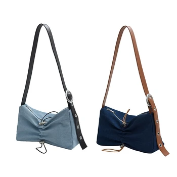 Стилна дамска чанта за чанта с каишка-веригата, модерна чанта от изкуствена кожа, стилна практически чанта за модерните дами