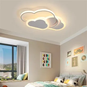 Тавана лампа Cloud, модерна led креативна сладката лампа, осветление на спалня, Мультяшная стая за четене, Розово, лампа за украса на детска стая