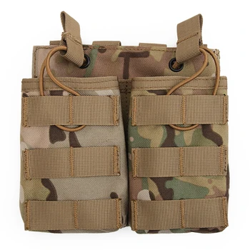 Тактически двойна магазин Molle, 1000D найлонов калъф за ловна пушка, чанта за аксесоари за М4 M14 AK 15