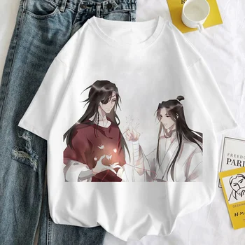 Тениска с графичен принтом Tian Guan Ci Fu, Женска Тениска Harajuku, Естетически Бели Потници, Тениска, Тениска 2023, Нова Лятна мода Y2k, Дамска тениска