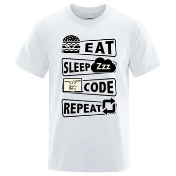Тениска с повторение на код 