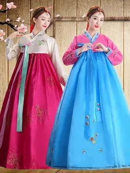 Традиционна корейска облекла, сватбена рокля, секси рокля Ханбок, Старият дворец халат за баня с V-образно деколте в национален стил Асьен 한복