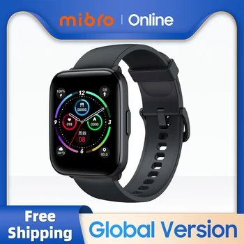 Умен часовник Mibro C2 Глобална версия, спортен наблюдение на сърдечната честота с 1,69-инчов HD екран, водоустойчив Умен часовник за мъже и жени