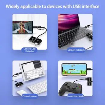 Устройство за Четене на Карти Памет Micro USB Type C USB Адаптер-C Адаптер За Карта с Памет Multi-Card Reader За Компютър PC, Смартфон