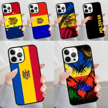 Флаг Молдова Молдовци калъф за телефон iPhone 11 12 13 14 15 Pro Max делото Apple XS Max XR 7 8 Plus SE2020 на корпуса Fundas