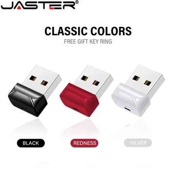 Флаш памет JASTER Mini USB 2.0 128 GB Пластмасов Бизнес-Супер Малка Флаш Памет 64 GB, Memory Stick 32 GB Модерен Черно Карта, U-Диск