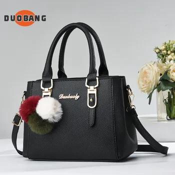 Хит на продажбите, женствена чанта 2023, новата мода е универсална чанта през рамо от изкуствена кожа, портмонета и чанти