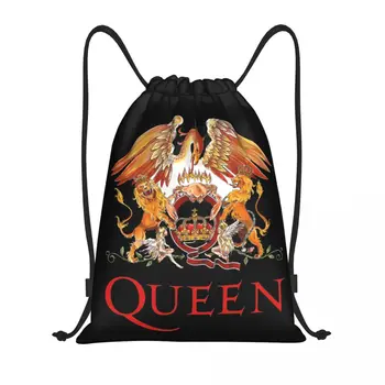 Чанта Фреди Меркюри на съвсем малък Дамски Мъжки Сгъваема Спортна чанта за фитнес Раници за пазаруване Rock Music Queen